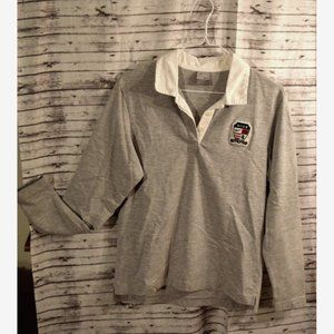 Vintage Nike x Victoria Laurus Gray Long Sleeve Collared Shirt